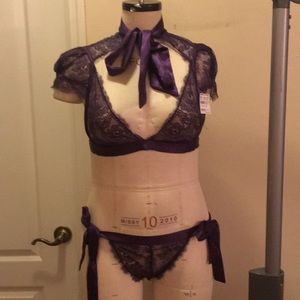 NWT fredricks of Hollywood lingerie set medium